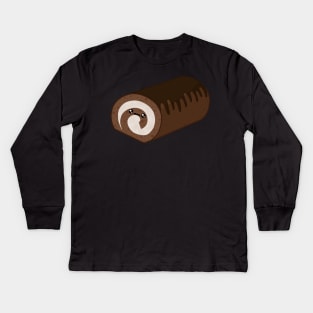 Chocolate Cake Roll Kids Long Sleeve T-Shirt